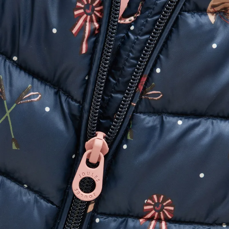 Joules Cairn Kids Water-Resistant Padded Coat - Navy Horse-4