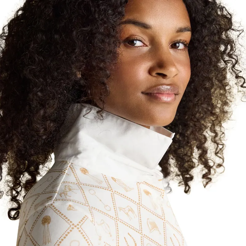 Joules Charlotte Women's Printed Jersey Shirt - Horse Icons-5