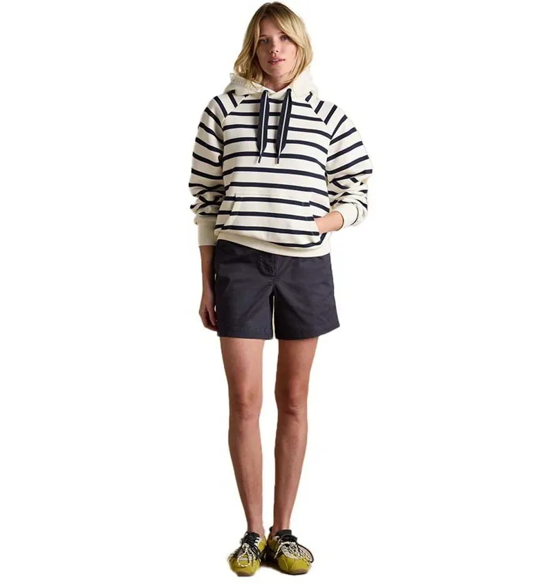 Joules Women's Chino Shorts with Elastic Waist - Navy-2