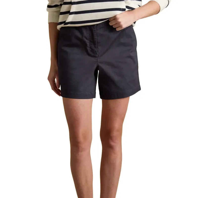 Joules Women's Chino Shorts with Elastic Waist - Navy