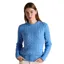 Joules Classic Cable Cotton Womens Crew Neck Sweater - Blue