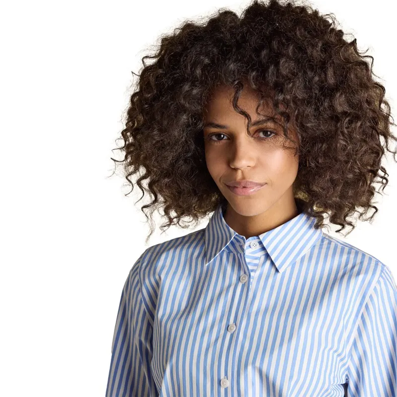 Joules Poplin Women's Classic Fit Shirt - Blue-3