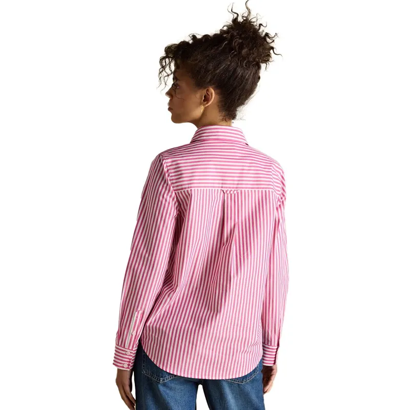 Joules Poplin Women's Classic Fit Shirt - Pink-1