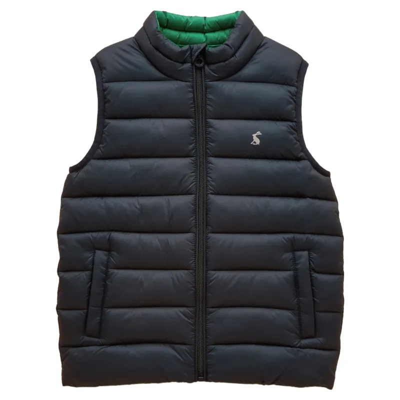 Joules Crofton Junior Boys Vest - Navy/Green