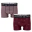 Joules Crown Joules Mens Boxers 2 Pack - Burgundy/Red