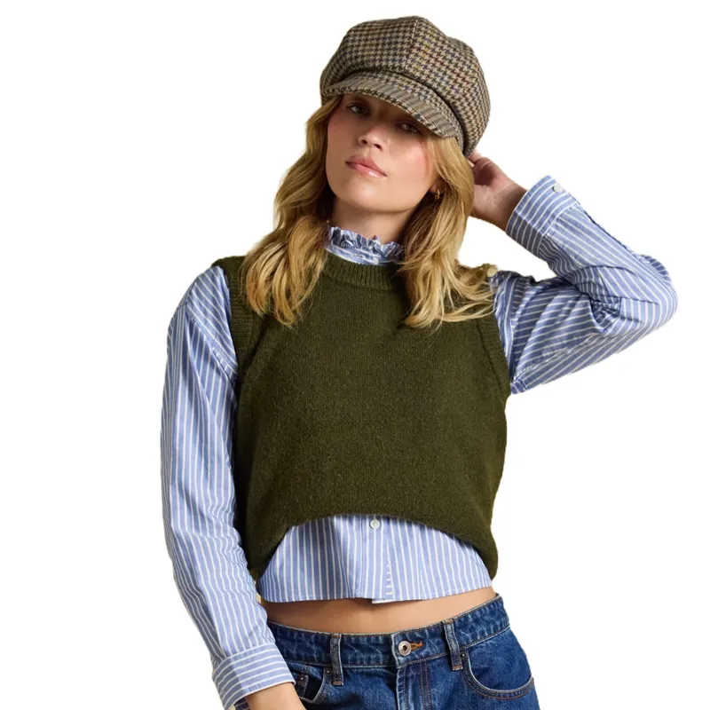 Joules Elvaston Womens Newsboy Hat - Multi Tweed-5