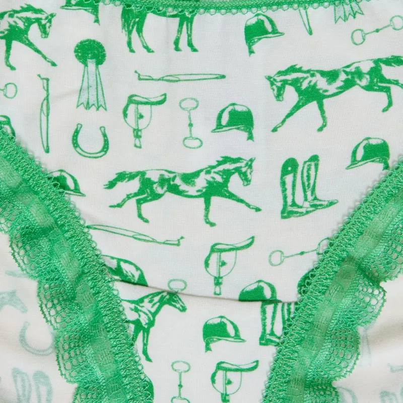 Joules Equestrian Womens Briefs - Green-2