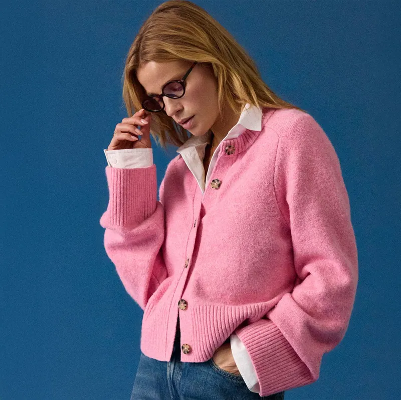 Joules Esme Women's Knit Cardigan - Pink-5