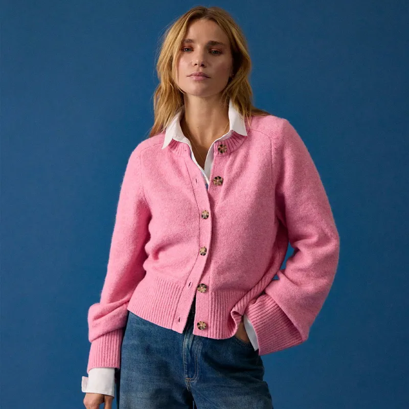 Joules Esme Women's Knit Cardigan - Pink-6