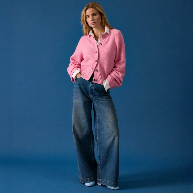 Joules Esme Women's Knit Cardigan - Pink-4
