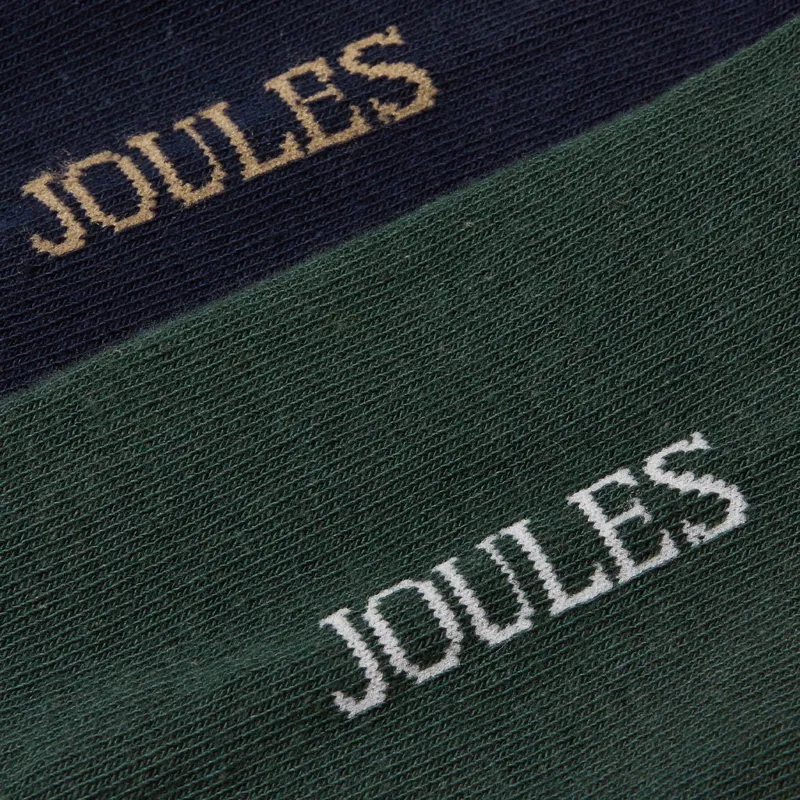 Joules Kinsbury Men's Socks 2 Pack - Multi Stripe Green-1
