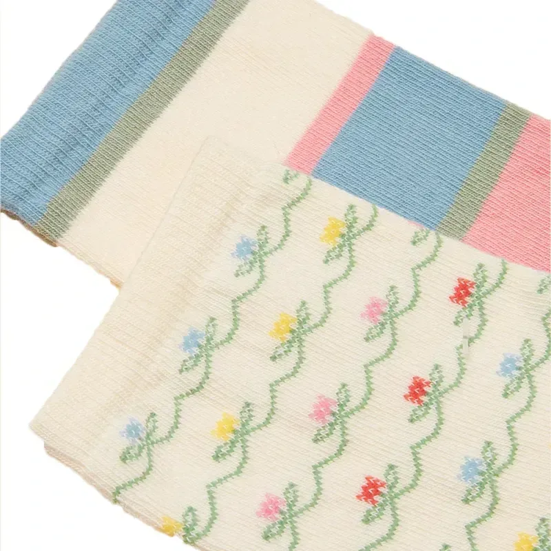 Joules Everyday Women's Socks 2 Pack - Blue/Ecru-1