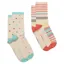 Joules Everyday Women's Socks 2-Pack - Multi/Ecru