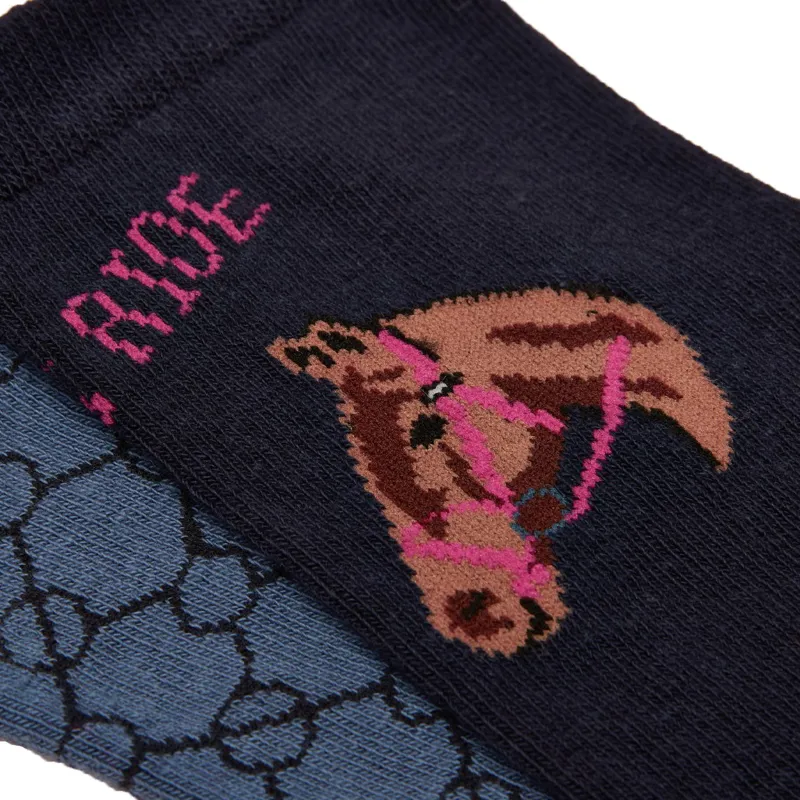 Joules Everyday Womens Socks 2 Pack - Navy-1