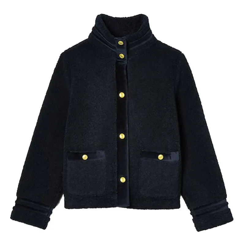 Joules Fleur Women's Fleece Jacket - Navy-1