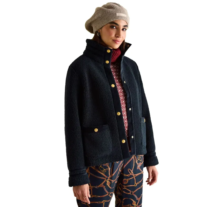 Joules Fleur Women's Fleece Jacket - Navy