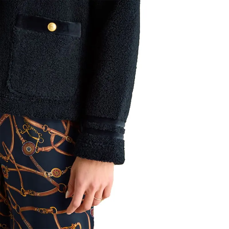 Joules Fleur Women's Fleece Jacket - Navy-5