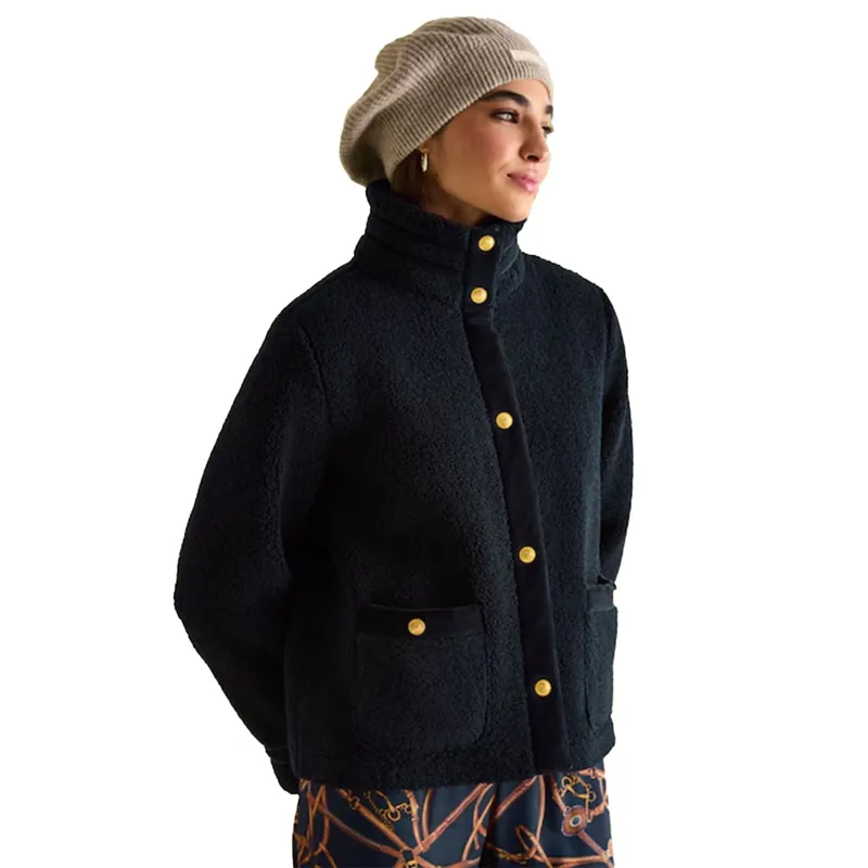 Joules Fleur Women's Fleece Jacket - Navy-3