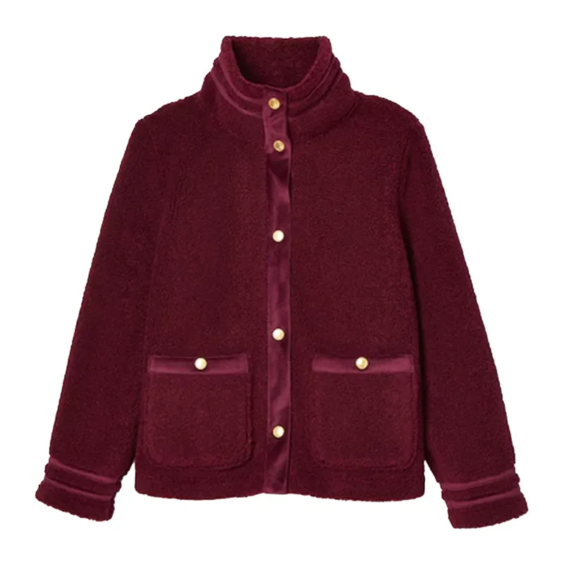 Joules Fleur Womens Fleece Jacket - Red-2
