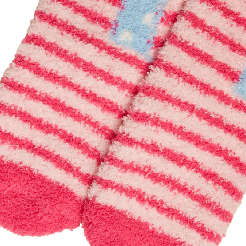 Joules Junior Fluffy Socks - Unicorn/Pink-2