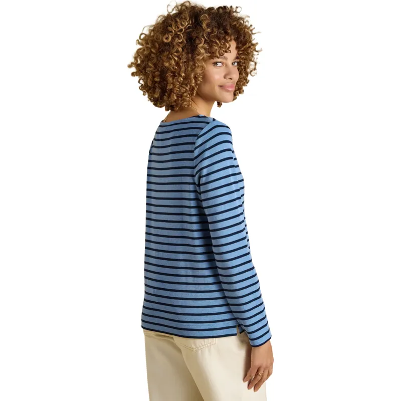 Joules Harbour Women's Long Sleeve Top - Blue Marl-1