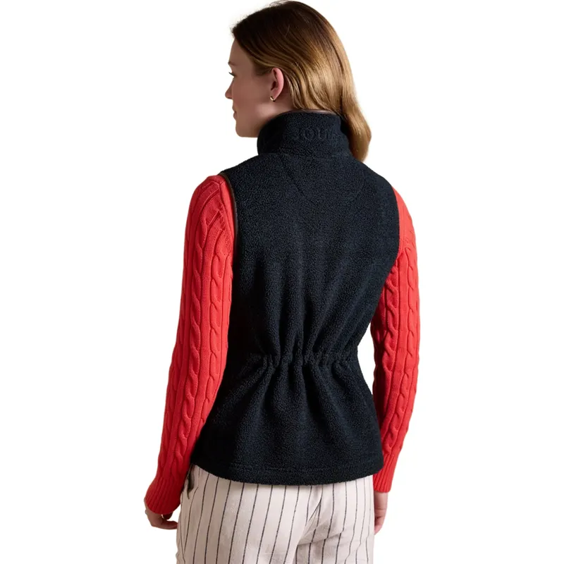 Joules Heritage Womens Borg Fleece Vest - Navy-2