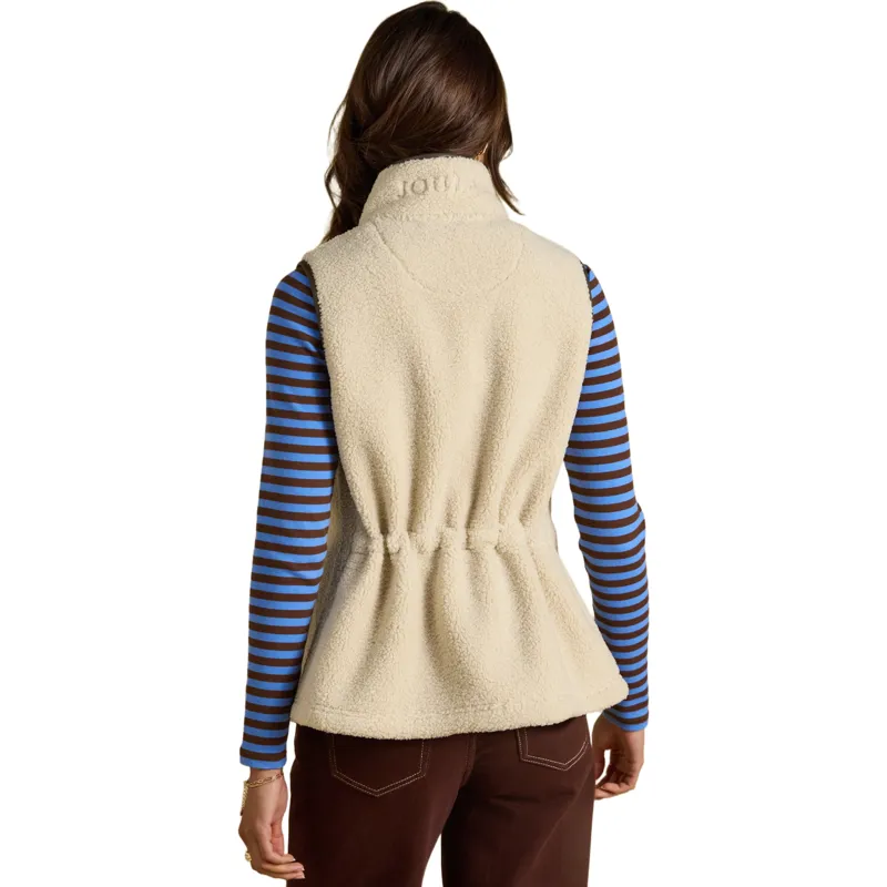 Joules Heritage Women's Borg Fleece Vest - Cream-1