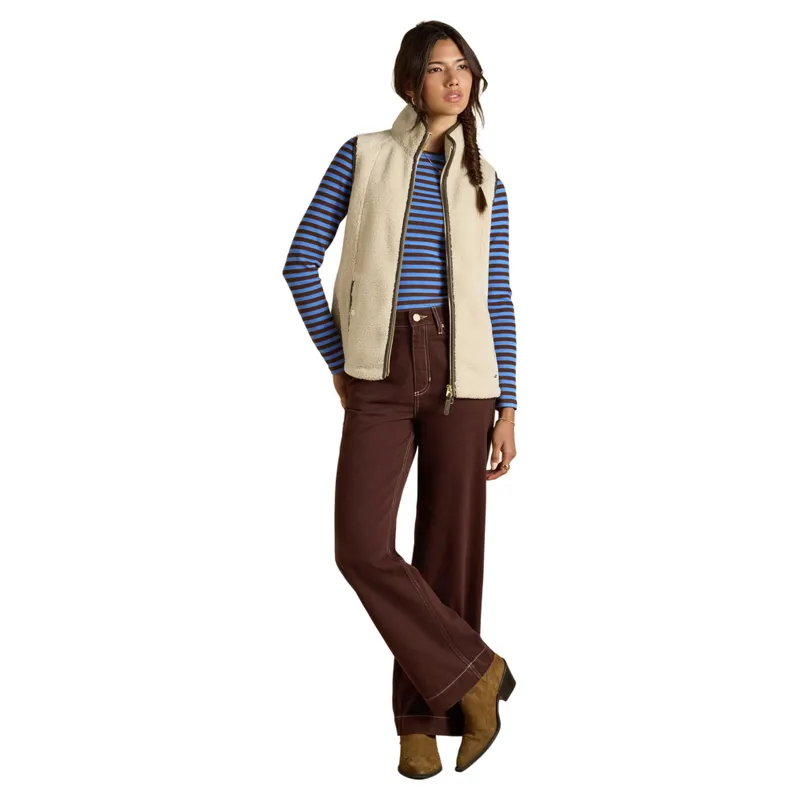 Joules Heritage Women's Borg Fleece Vest - Cream-8