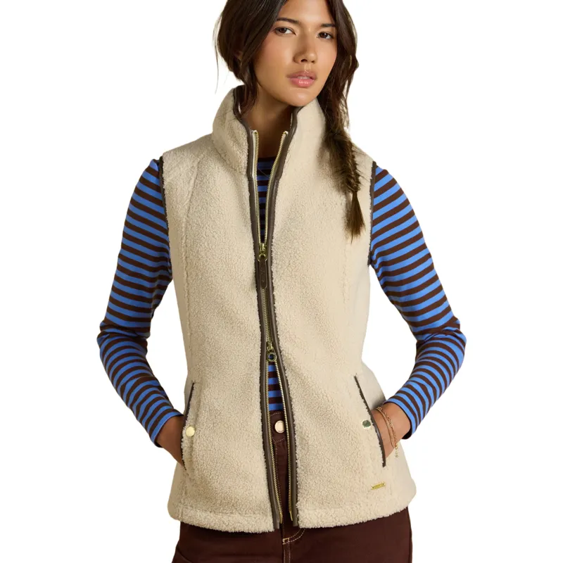 Joules Heritage Women's Borg Fleece Vest - Cream-3