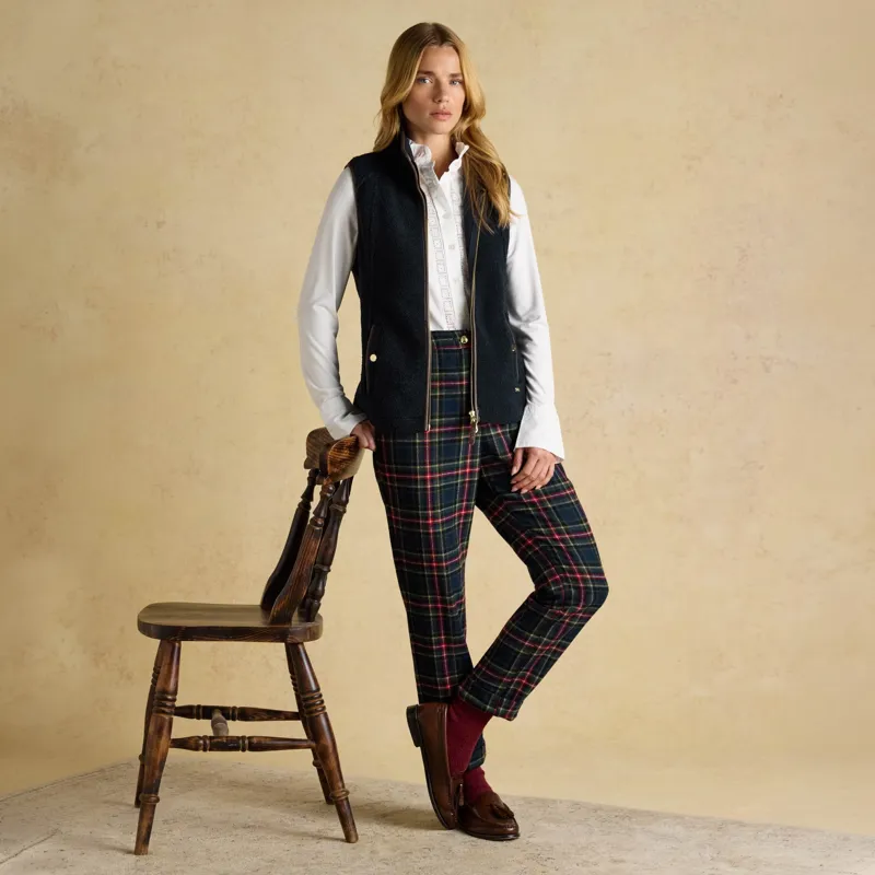 Joules Heritage Womens Borg Fleece Vest - Navy-11