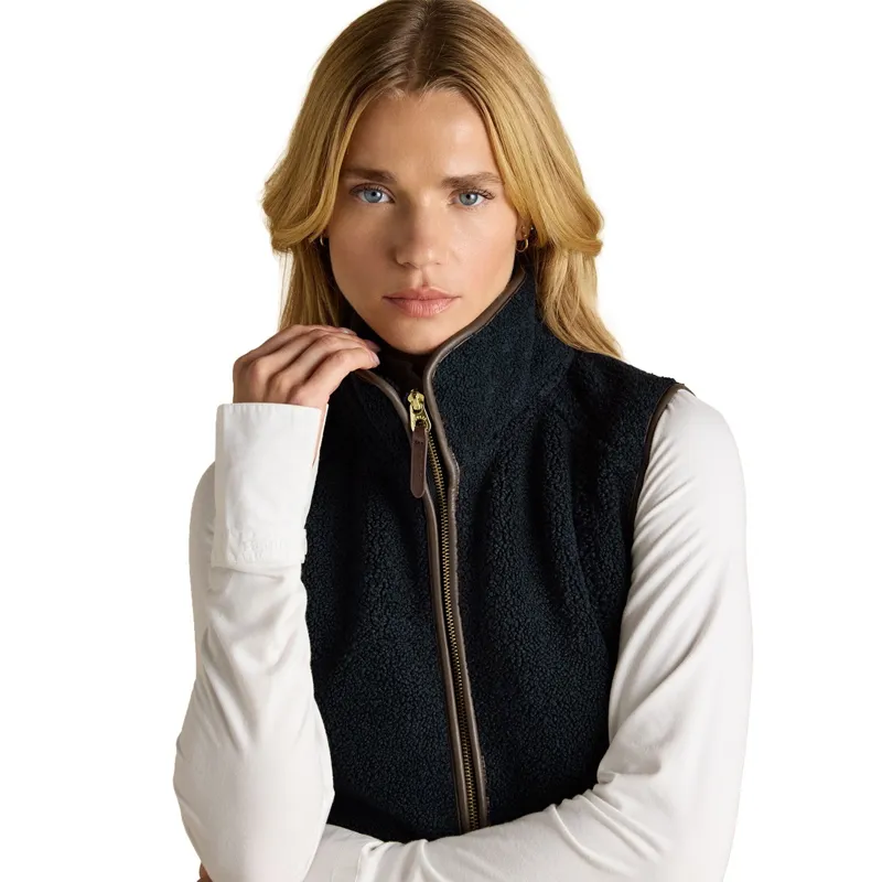 Joules Heritage Womens Borg Fleece Vest - Navy-6