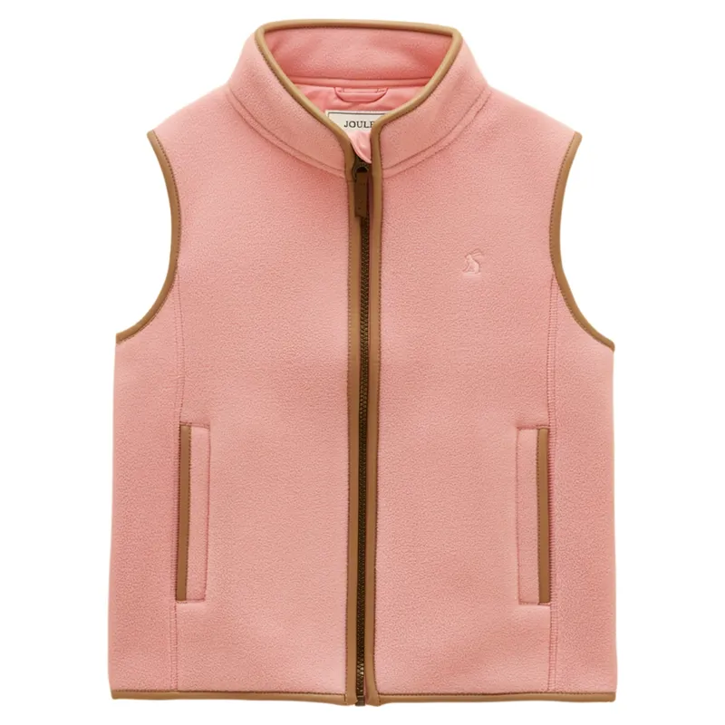 Joules Heritage Junior Fleece Vest - Pink