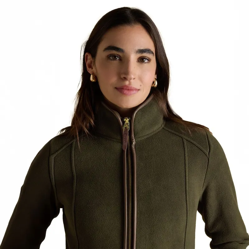 Joules Heritage Women's Full Zip Long Sleeve Fleece - Green-7