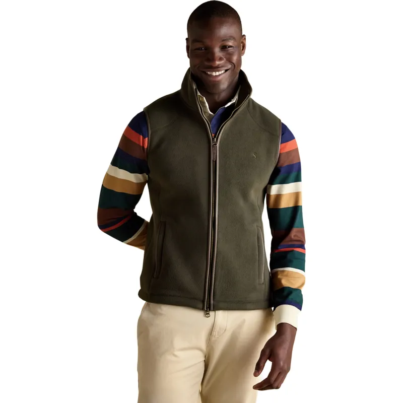 Joules Heritage Men's Fleece Vest - Khaki-3