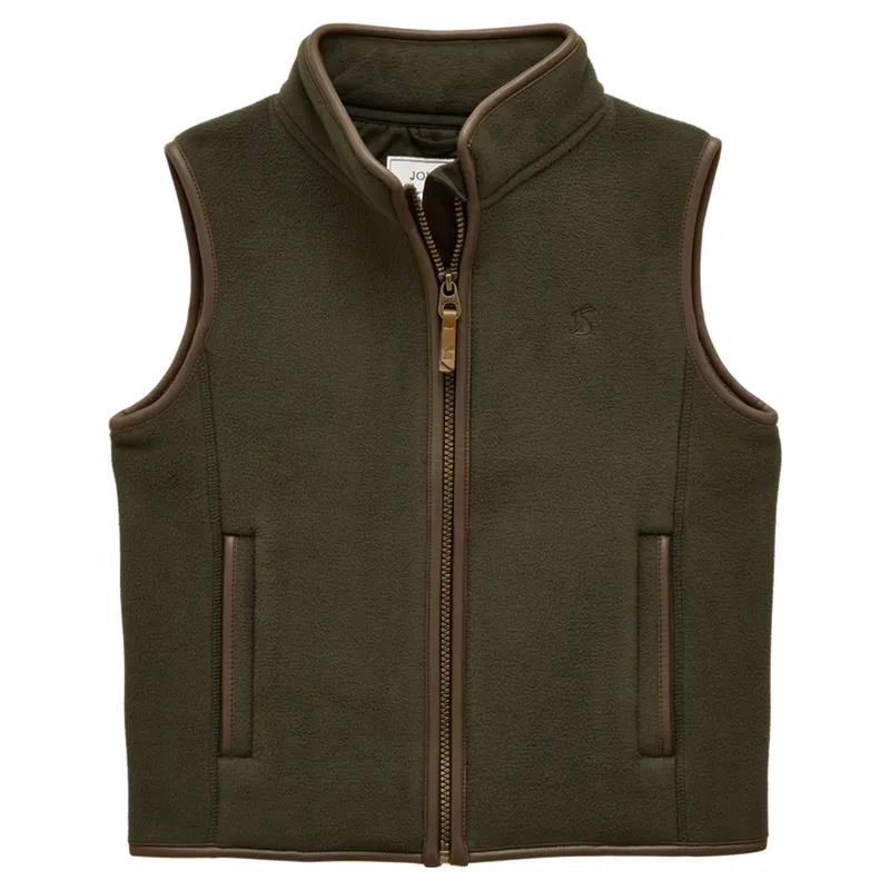 Joules Heritage Junior Fleece Vest - Dark Green