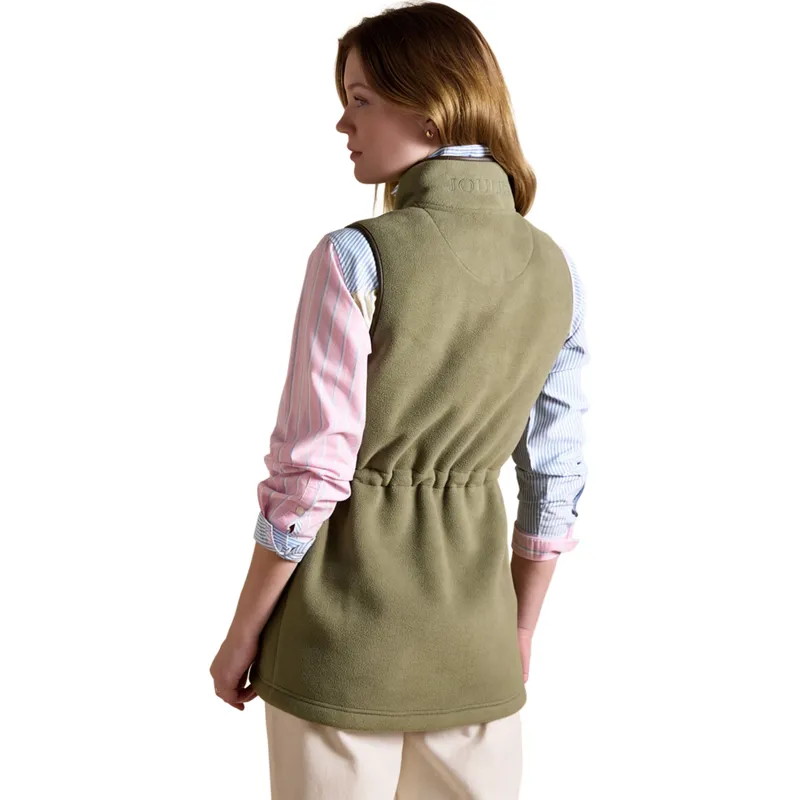 Joules Heritage Women's Longline Fleece Vest - Light Green-1