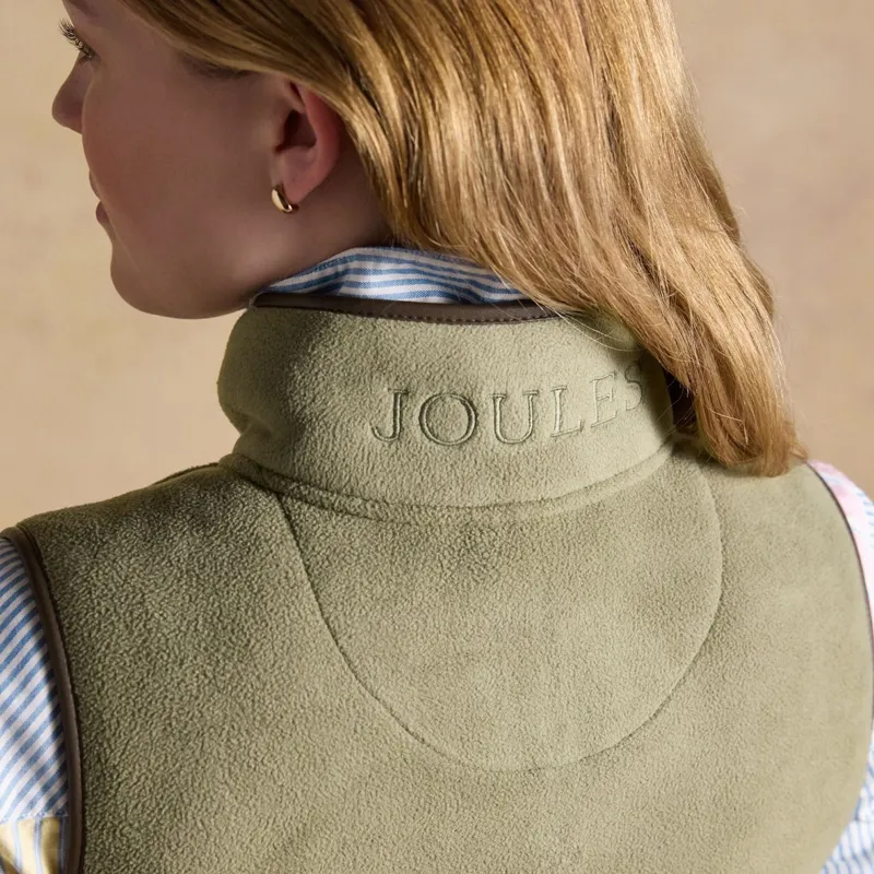 Joules Heritage Women's Longline Fleece Vest - Light Green-9