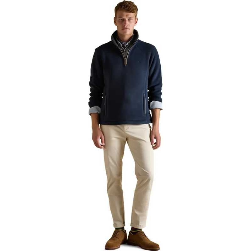 Joules Heritage Men's 1/4 Zip Fleece - Navy-3