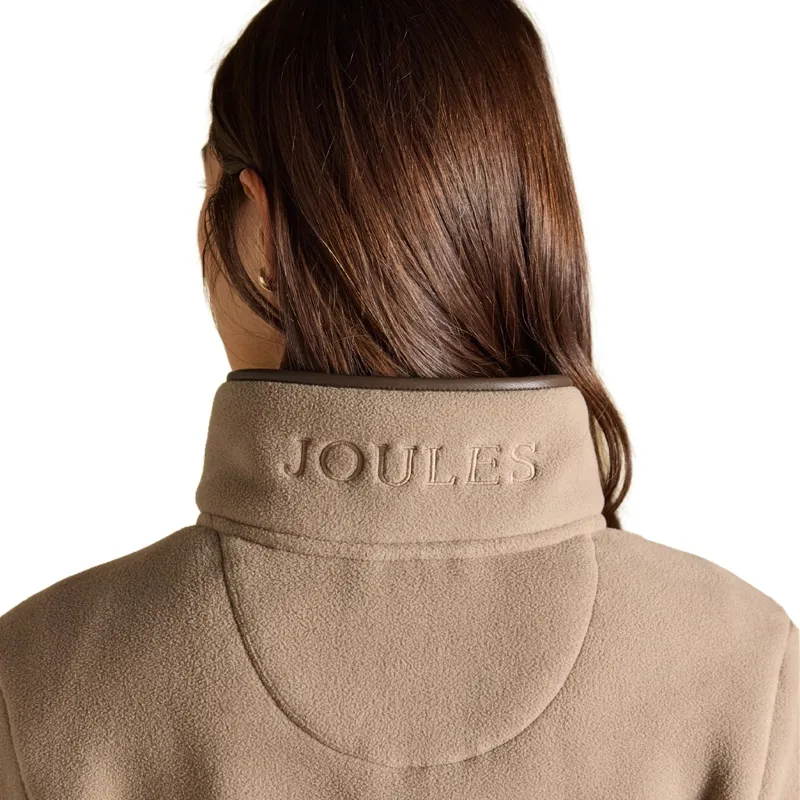 Joules Heritage Women's Full Zip Long Sleeve Fleece - Mink Brown-5