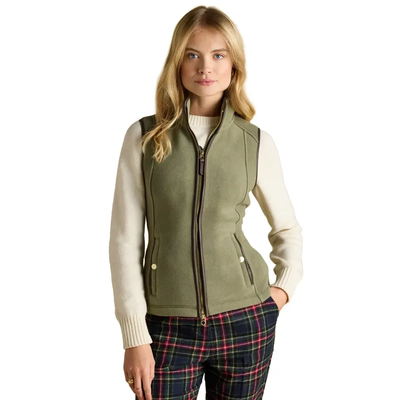 Joules Heritage Womens Fleece Vest - Light Green