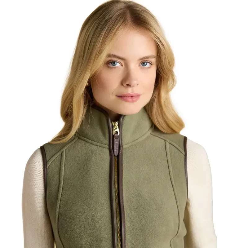 Joules Heritage Womens Fleece Vest - Light Green-3