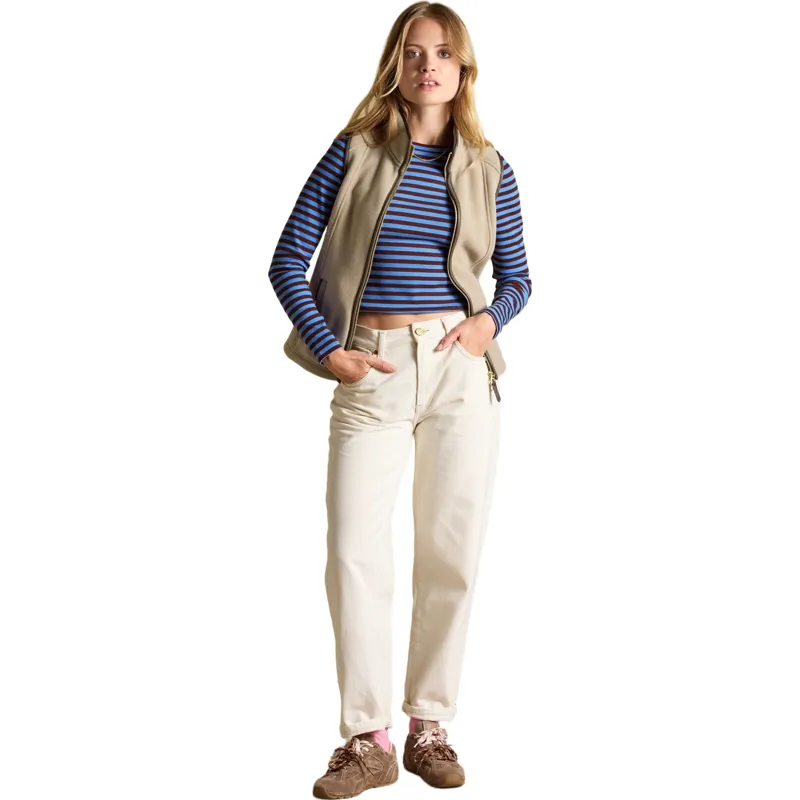 Joules Heritage Womens Fleece Vest - Mink Brown-4