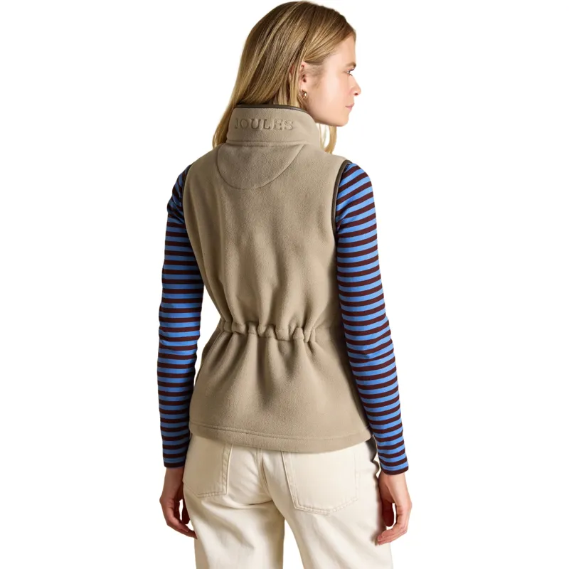 Joules Heritage Womens Fleece Vest - Mink Brown-1