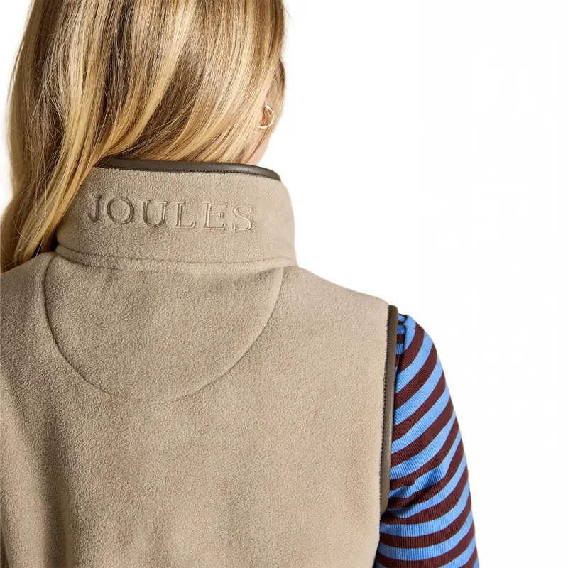 Joules Heritage Womens Fleece Vest - Mink Brown-6