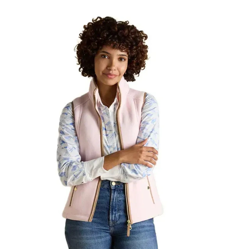 Joules Heritage Women's Fleece Vest - Pink-1