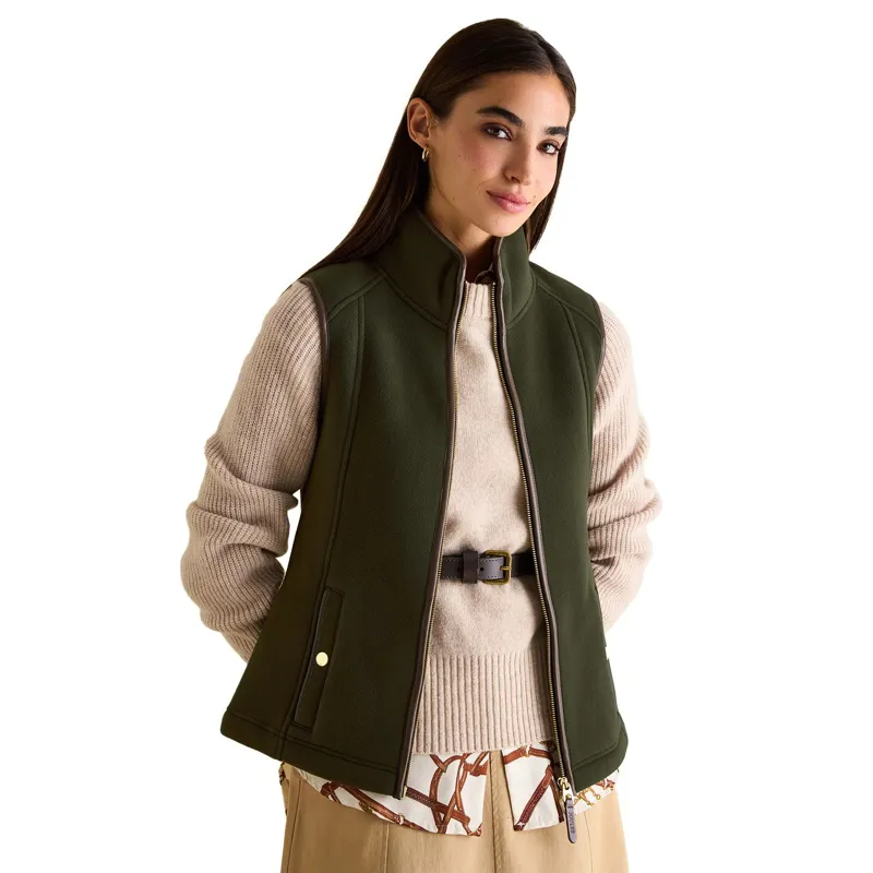 Joules Heritage Womens Fleece Vest - Green-2