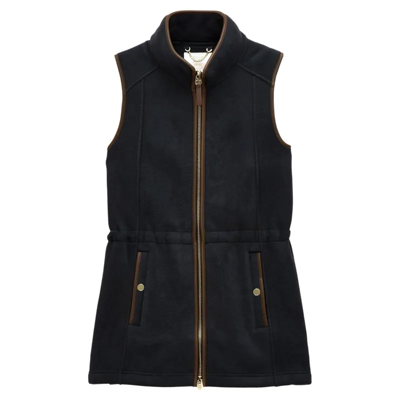 Joules Heritage Womens Longline Fleece Vest - Navy-3