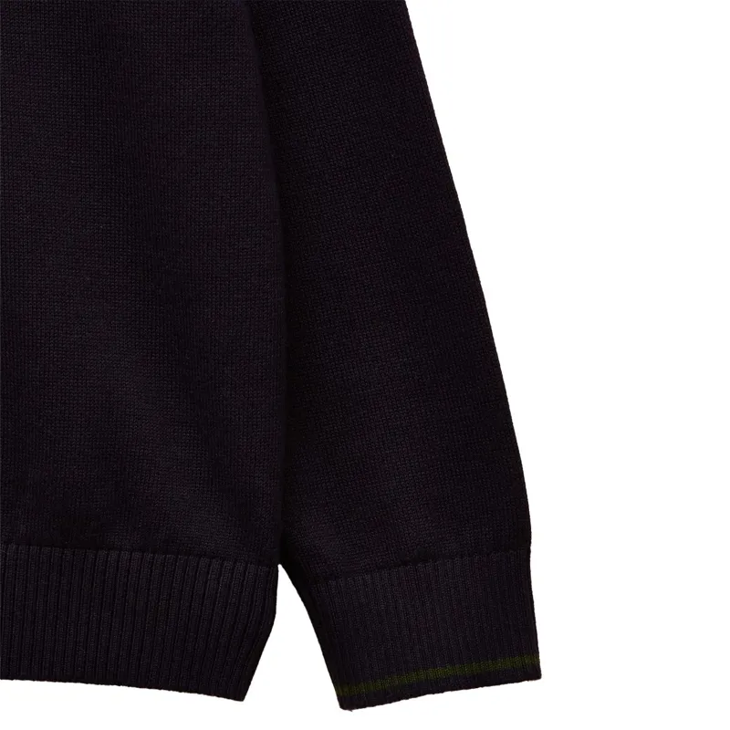 Joules Junior Hillside Mini Me 1/4 Zip Sweater - Navy-2