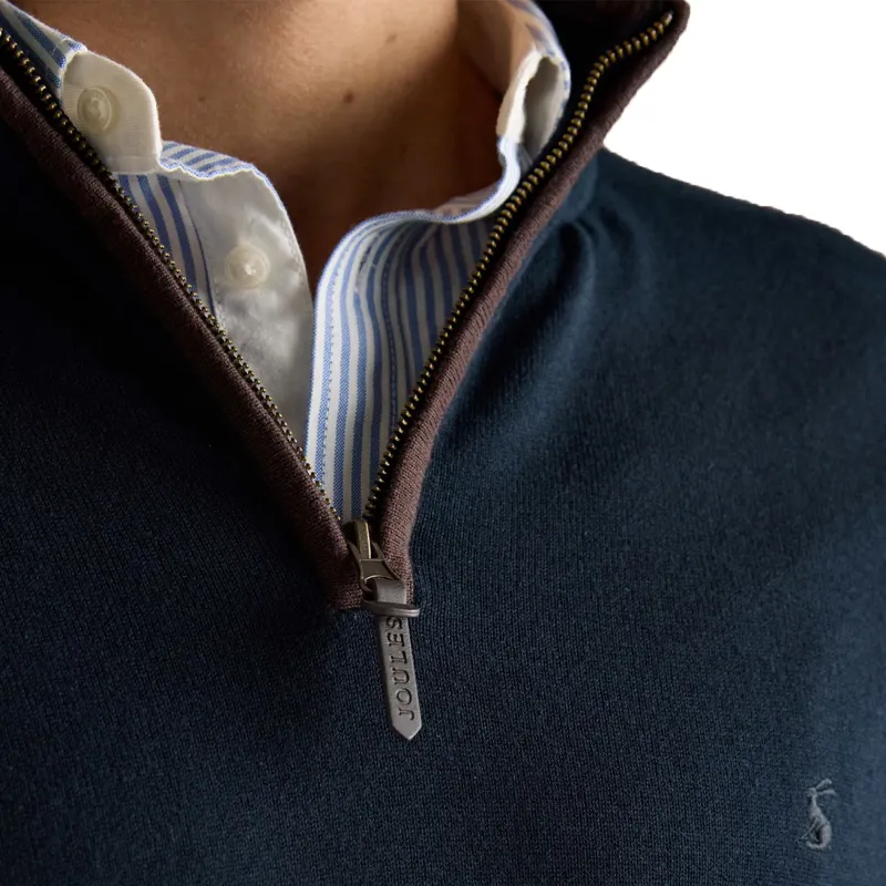 Joules Hillside Men's 1/4 Zip Sweatshirt - Navy/Blue-5