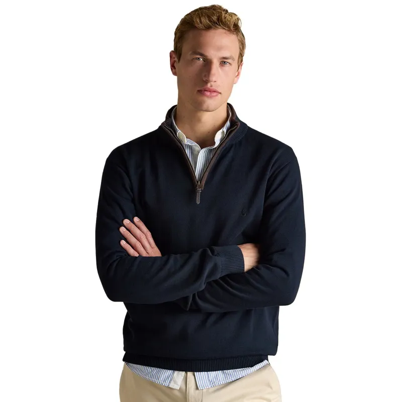 Joules Hillside Men's 1/4 Zip Sweatshirt - Navy/Blue